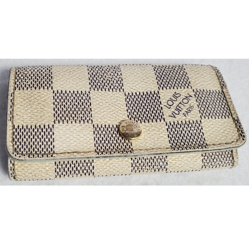 Authentic Preowned LV Damier Azur Key Chain